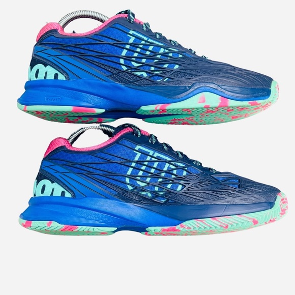 Wilson Blue and Pink Athletic Shoes - Picture 3 of 16